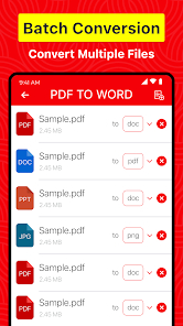 Captura de Pantalla 2 PDF to Word: Convert to PDF android