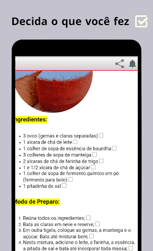 Receitas de Bolos Caseiros Screen 3