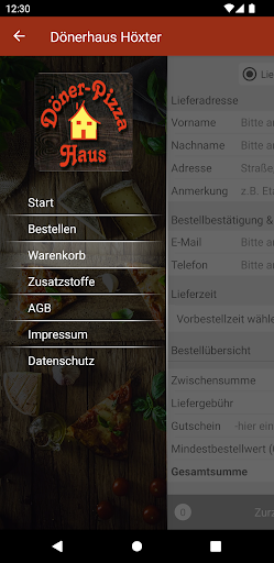 Android application Dönerhaus Höxter screenshort