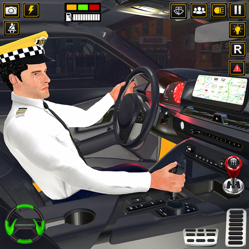 City Cab Driver Car Taxi Games logo