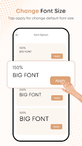Big Font : Change Text Size