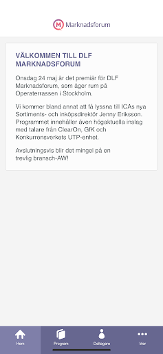 Android application Marknadsforum screenshort