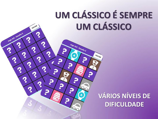 Android application Jogo da memória clássico screenshort
