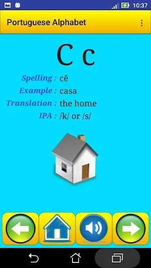 Portuguese alphabet for students screenshot 2