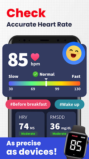 Screenshot of Heart Rate Monitor - Pulse App