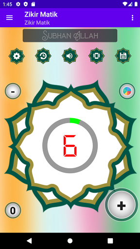 Android application Akıllı Zikirmatik Tesbih,Sayaç screenshort
