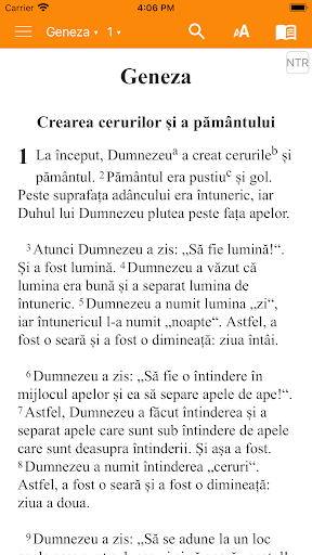Android application Romanian Bible screenshort