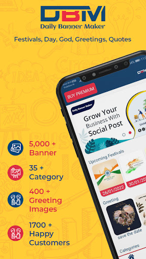 Android application Daily Banner Maker screenshort