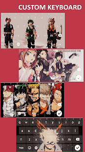 Anime Keyboard Theme MHA screenshots 2
