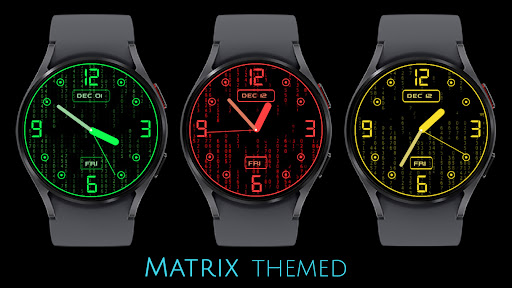 Android application Animated Matrix - Watch Face screenshort