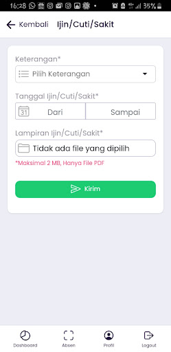 EAbsensi Screen 3