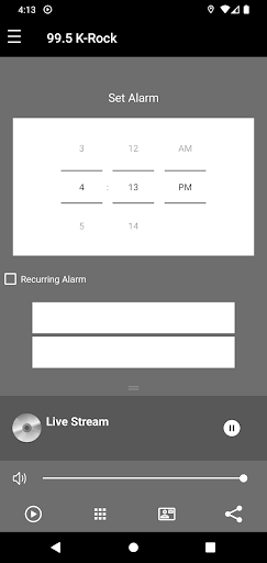 Android application WNGE 99.5 KRock screenshort