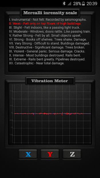 Screenshot 2 Vibration Meter android