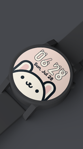 Android application Rabbit Watch Face screenshort