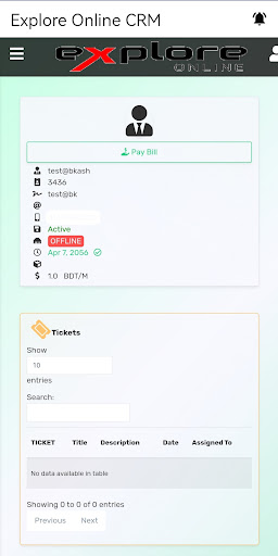 Explore Online CRM Screen 2