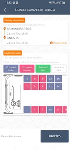 MetroTurizm Online Ticket Sale Screenshot