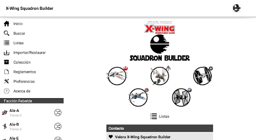 Racionalización Presa ecuador X-Wing Squadron Builder - Aplicaciones en Google Play