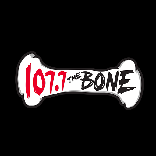 107.7 The Bone logo