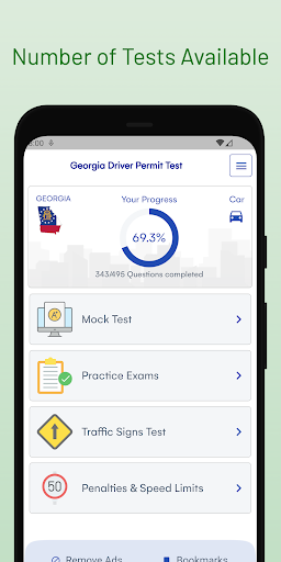 Georgia DDS Permit Test Guide Screen 3