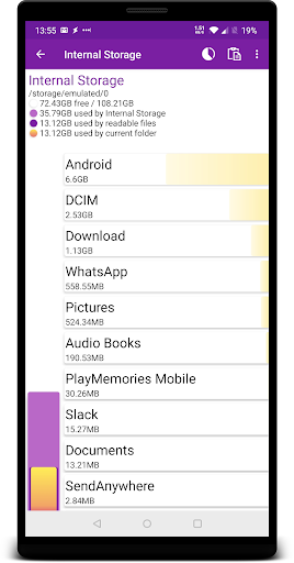 Storage Analyzer Screen 3