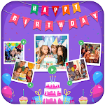 Cover Image of Télécharger Birthday Video Maker With Song and Name 1.2 APK