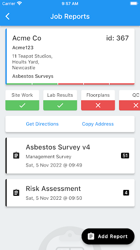 Flow Mobile Surveying Screen 2