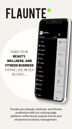 Android application Flaunte Partner screenshort