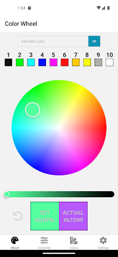Android application Hex Color App screenshort