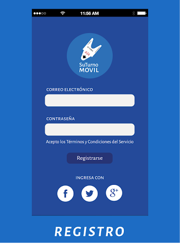 Android application Su Turno Móvil screenshort
