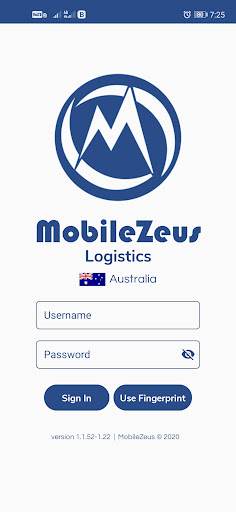 Mobile Zeus - Logistics Screen 3