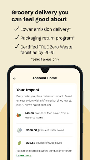Screenshot of Misfits Market Grocery App