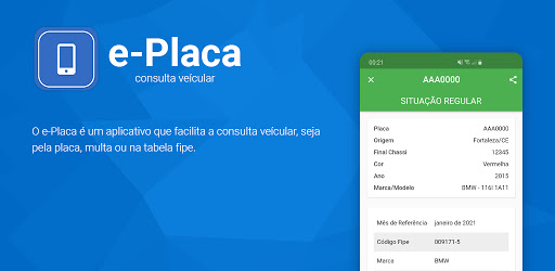 Consulta Placa, Tabela Fipe e Multa 2021 cover