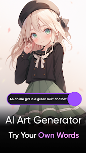 Gerador de arte de anime AI