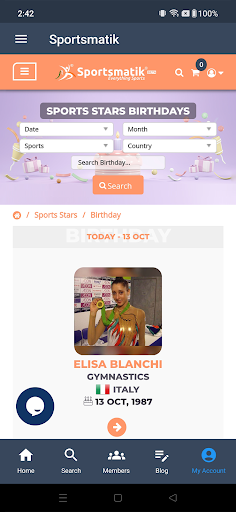Android application Sportsmatik screenshort