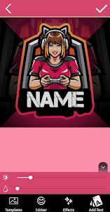 Feminine Gaming Logo Maker
