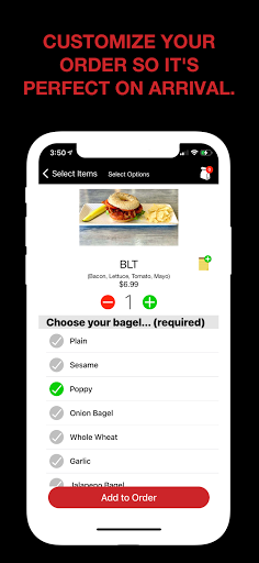 Android application Bobby's Bagel Cafe screenshort