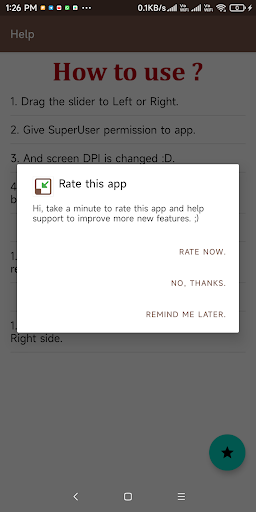 Screenshot of DPI Changer Change Resolution