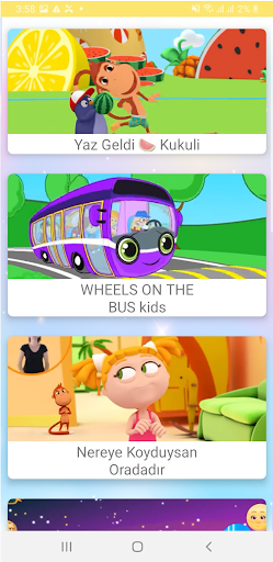 çocuk şarkıları internetsiz