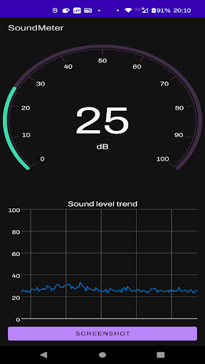 Android application SoundMeter GO screenshort