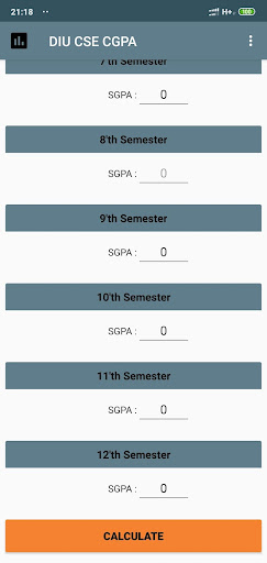 DIU CSE CGPA Screen 3