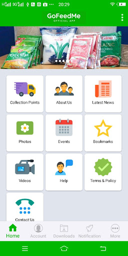 Android application GoFeedMe screenshort