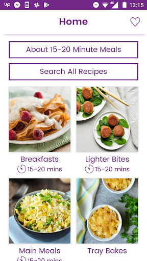 Android application 15-20 Minute Meals & Traybakes screenshort