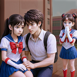 Anime Game High School Love 3D Mod Apk