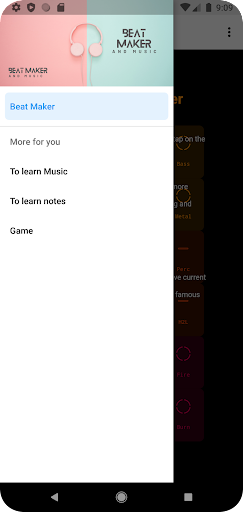 Android application Beat Maker and Music Sound screenshort