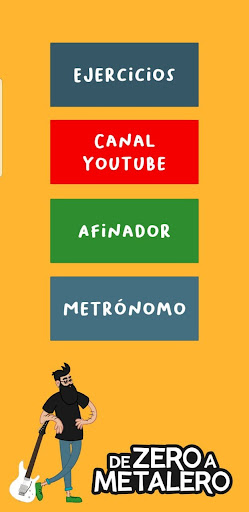 Android application Aprende guitarra y Metrónomo screenshort