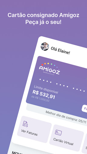 Android application Cartão - Amigoz screenshort