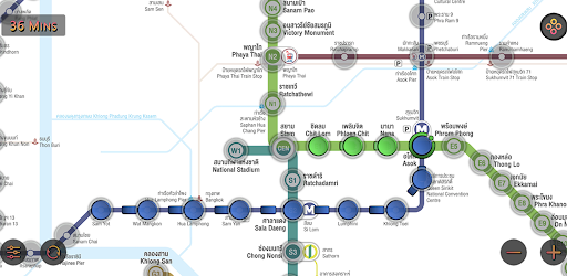 Bangkok MRT BTS Map Route 曼谷地铁