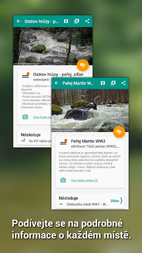 Divoká voda - Vodácká navigace Screenshot 3 - AppWisp.com