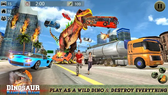 Baixar Dino Rampage City Simulator para PC - LDPlayer