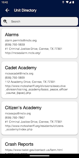 Montgomery County, TX Sheriff Screen 2